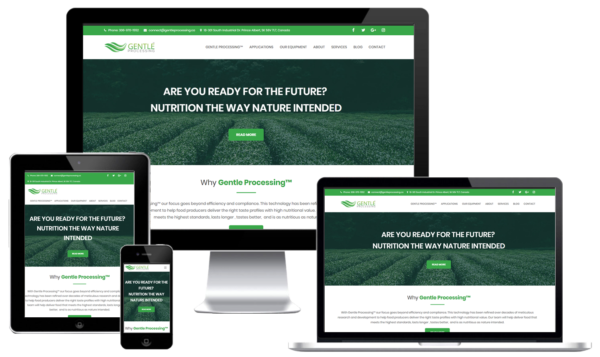 Food Processing Company Custom WordPress Web Design