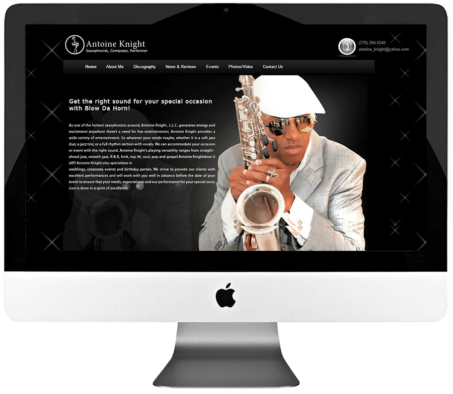 Artist Custom WordPress Web Design