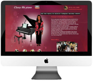 Pianist Custom WordPress Website Design