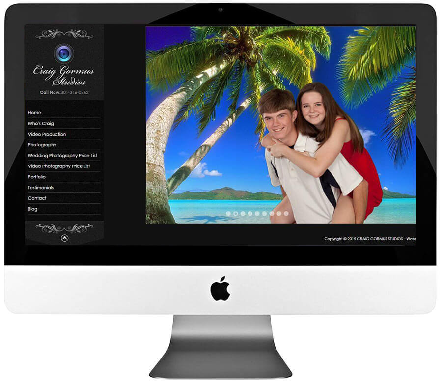 Photographer Custom WordPress Web Design