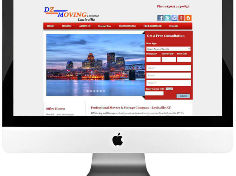 Moving & Storage Company WordPress Web Design