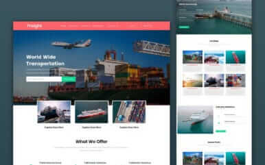 Freight Landing Page Design Services