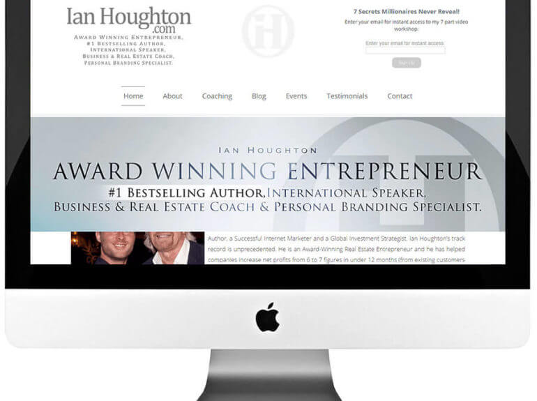 Business Coach Custom WordPress Web Design & Development