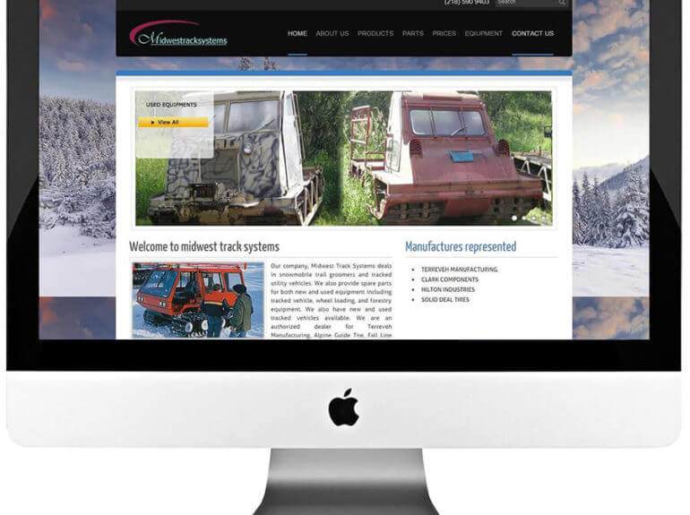 Snowmobile Trail Groomers and Tracked Utility Vehicles Dealer Weebly Web Design
