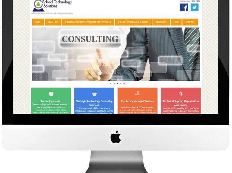 Technology Consultant Custom WordPress Web Design