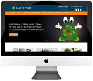 Office Equipment Repair Company Custom WordPress Web Design