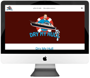 Mobile Hull Drying Service Company Responsive WordPress Landing Page Design