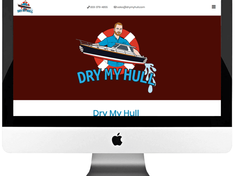 Mobile Hull Drying Service Company Responsive WordPress Landing Page Design