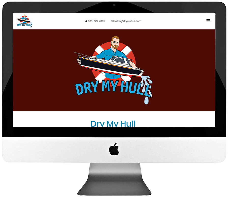 Mobile Hull Drying Service Company Responsive WordPress Landing Page Design