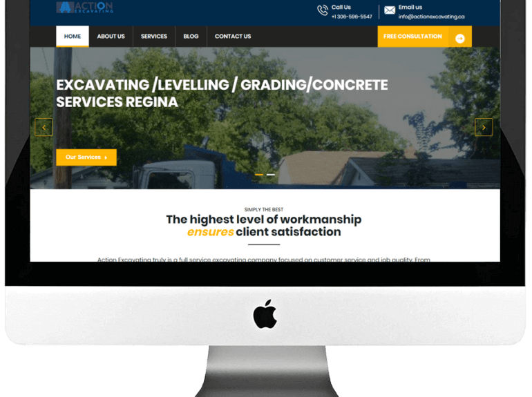 Excavating Company Responsive WordPress Website Design & Development