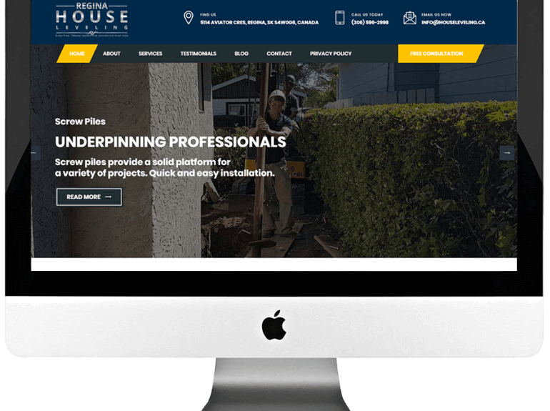 Foundation Repair Company Responsive Wordpress Website Design & Development