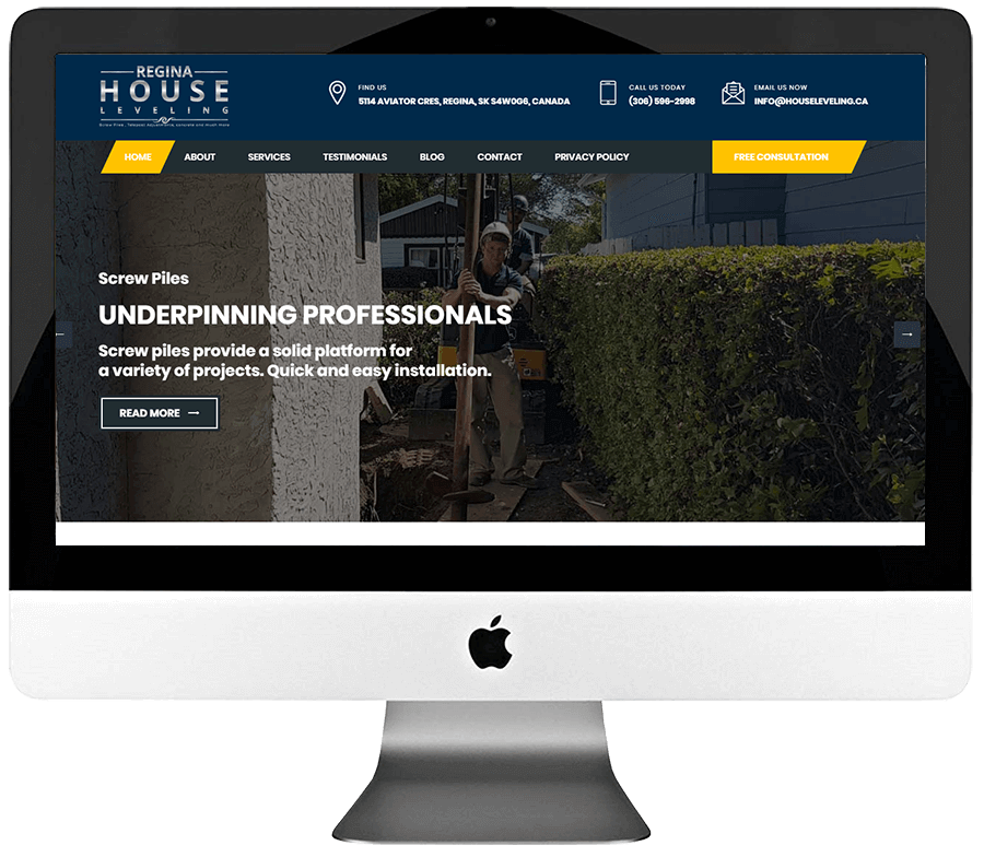 Foundation Repair Company Responsive Wordpress Website Design & Development