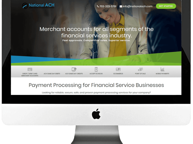 Merchant Account Provider Responsive Landing Page Design