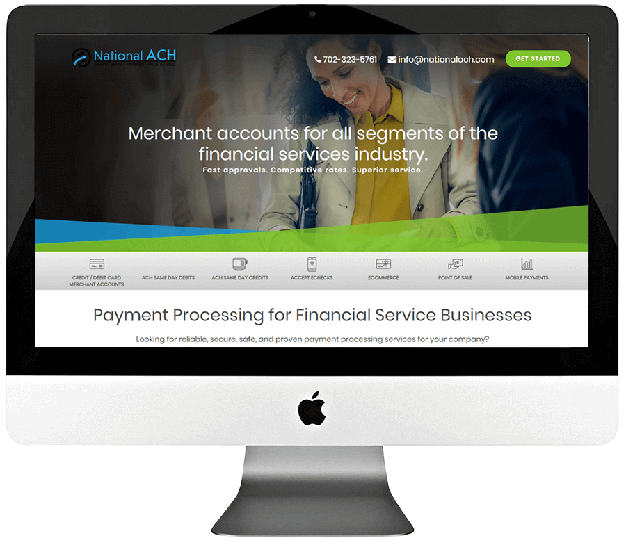 Merchant Account Provider Responsive Landing Page Design