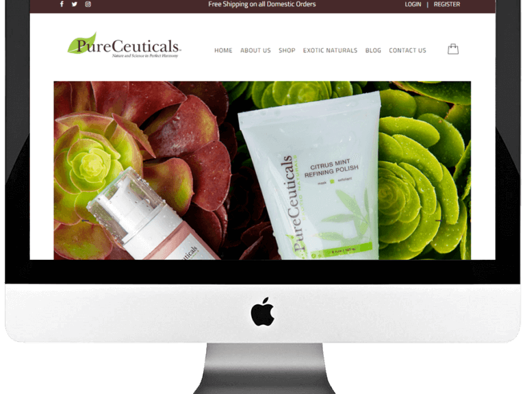 Natural Skincare Products WooCommerce Store Design & Development