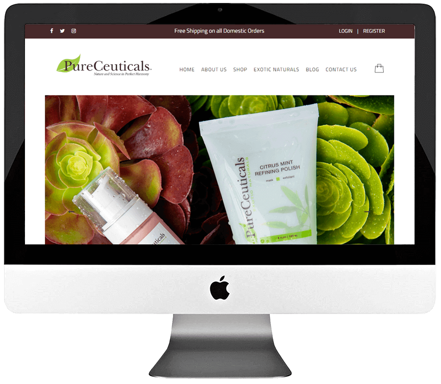Natural Skincare Products WooCommerce Store Design & Development