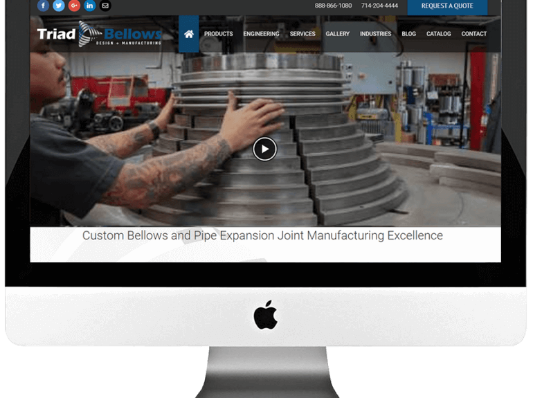 Industrial Manufacturer Responsive WordPress Website Development