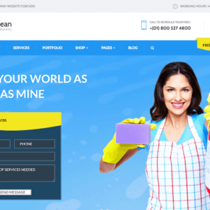 Cleaning Company WordPress Website Design Services