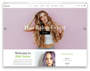 Hair Salon Responsive WordPress Website Design