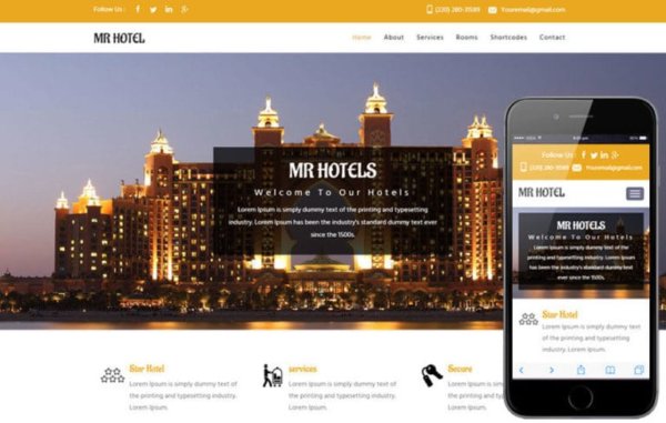 Hotel WordPress Website Design