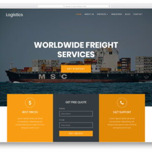 Logistics WordPress Website Design