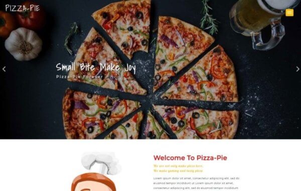 Pizza Shop WordPress Website Design